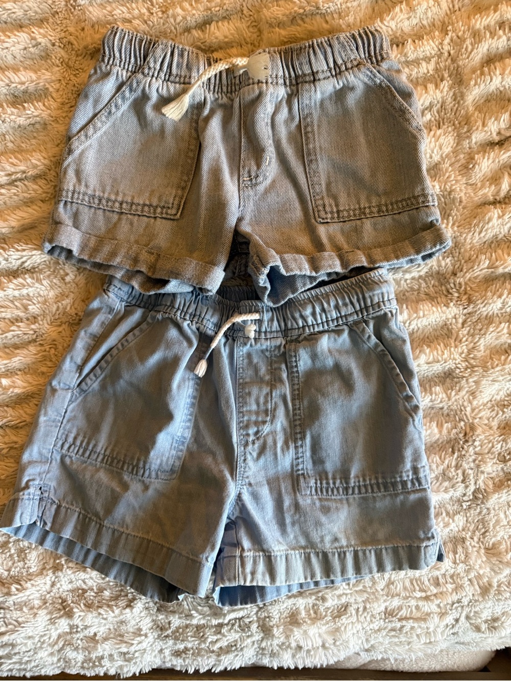 Cat & Jack Light Blue Kids Drawstring Shorts - Pack of 2